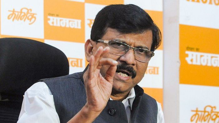 Shiv Sena (UBT) MP Sanjay Raut. Credit: PTI Photo