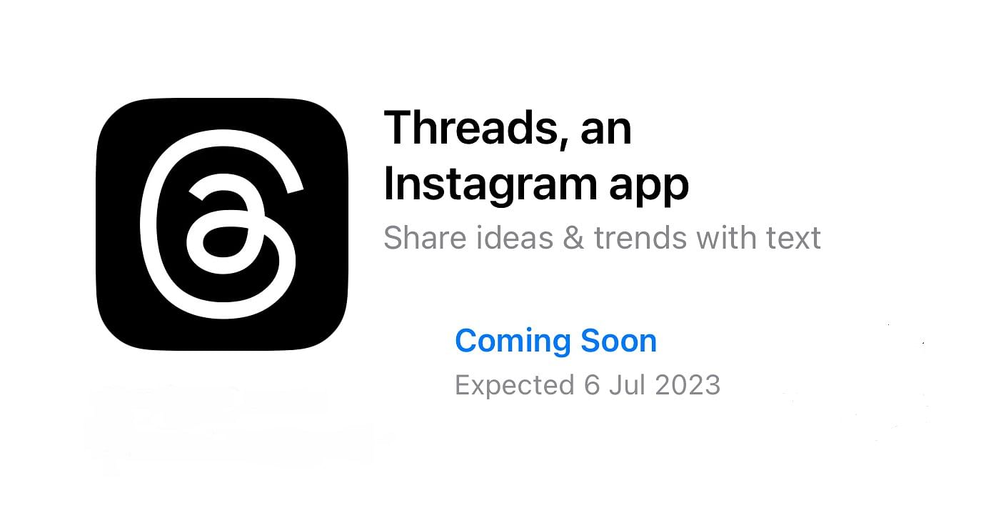 Threads app on Apple App Store (screengrab)