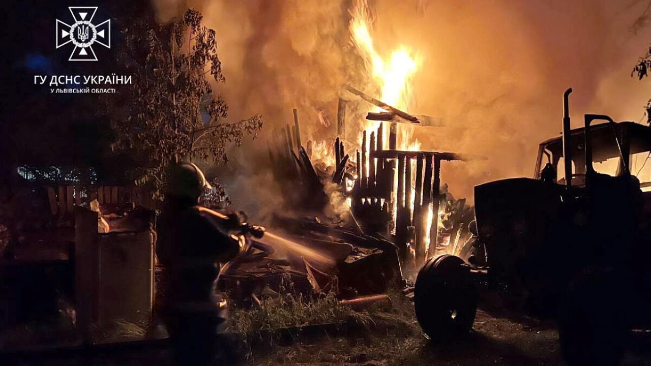 Aftermath of a Russian air attack in Lviv. Representative Image. Credit: Reuters Photo