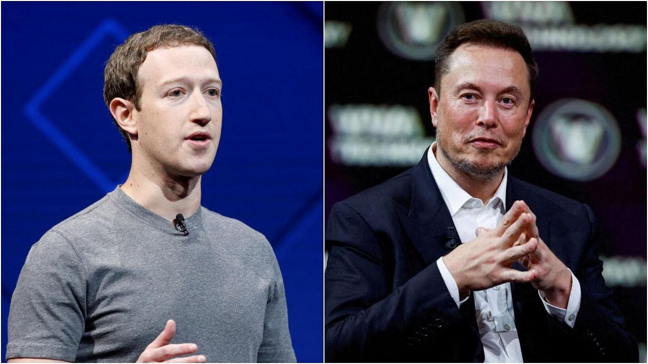Mark Zuckerberg and Elon Musk. Credit: Reuters Photos