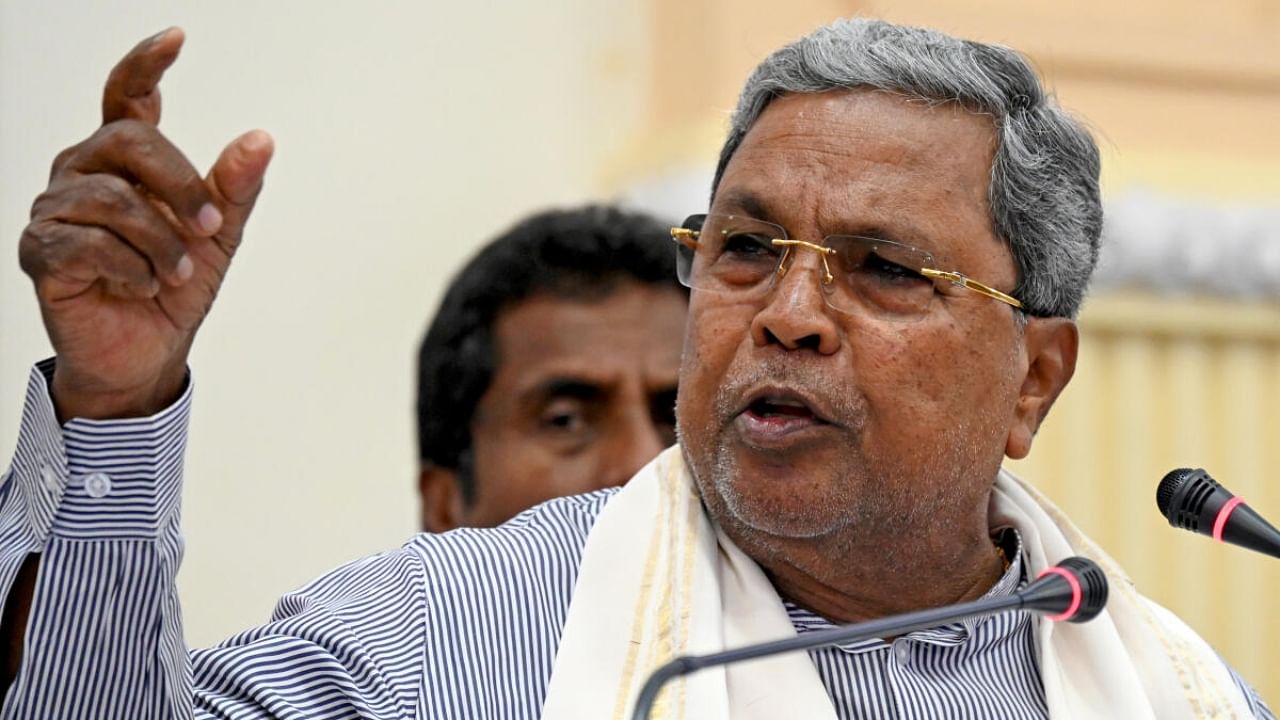 Karnataka Chief Minister Siddaramaiah. Credit: DH Photo