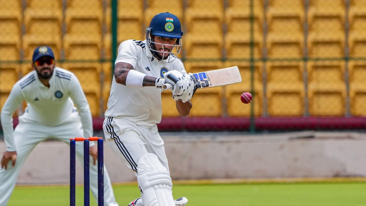 Tilak Varma is currently representing South Zone against North Zone in the Duleep Trophy semifinals in Bengaluru. Credit: PTI Photo
