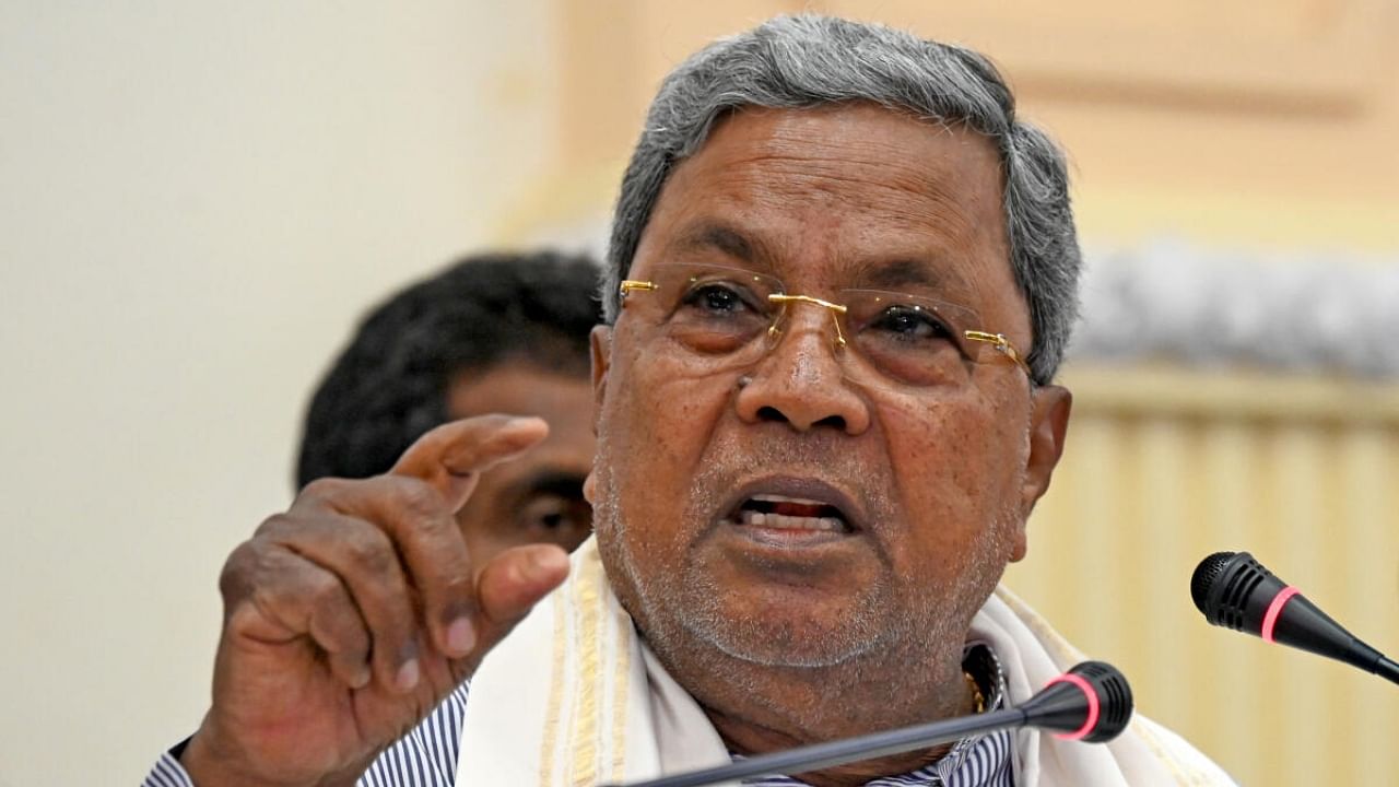 Karnataka Chief Minister Siddaramaiah. Credit: DH Photo