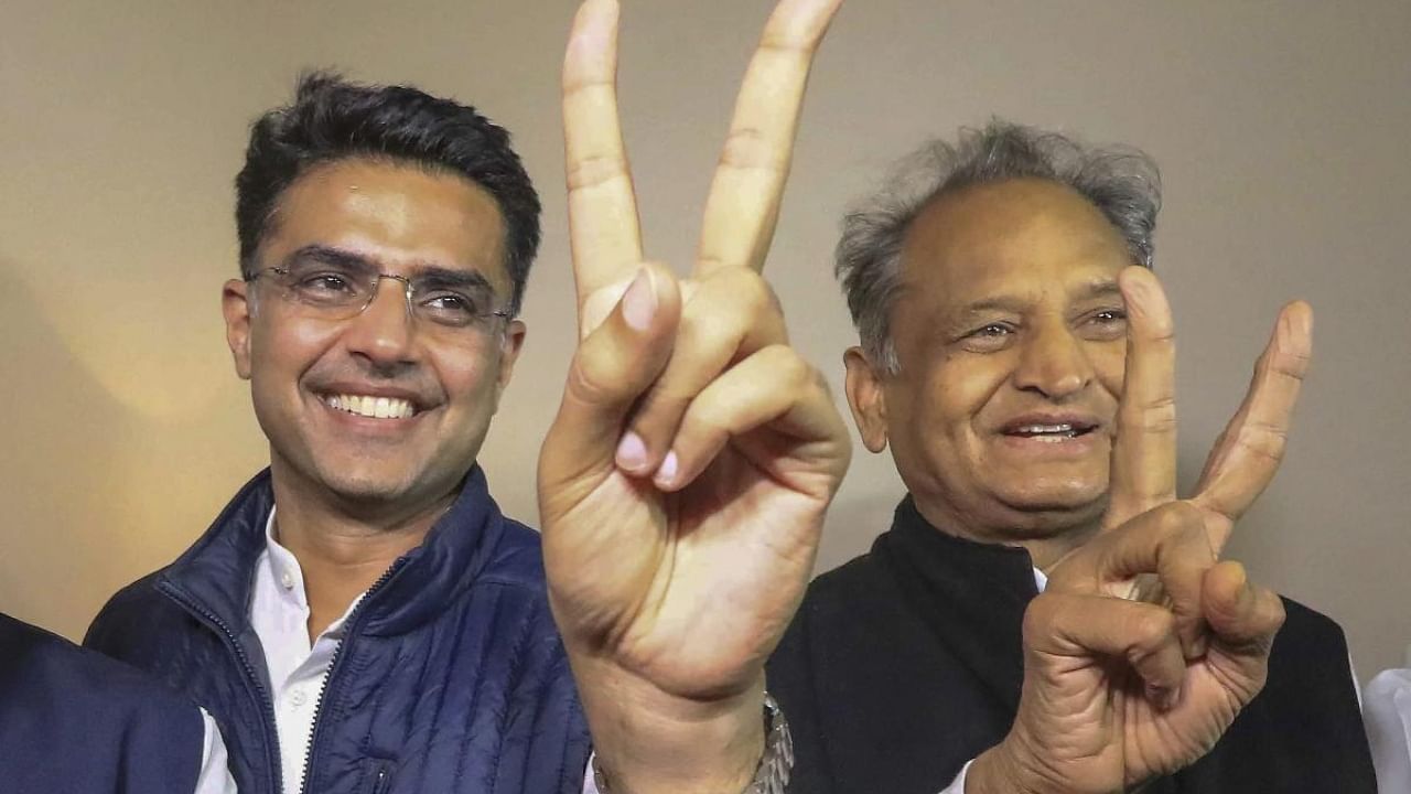 <div class="paragraphs"><p>Congress leader Sachin Pilot and Rajasthan Chief Minister Ashok Gehlot. </p></div>