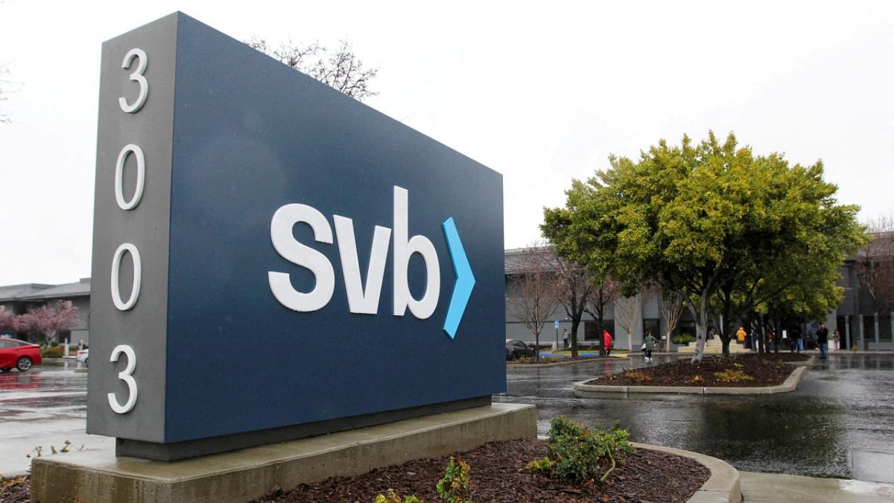  sign for Silicon Valley Bank (SVB) headquarters is seen in Santa Clara, California, U.S. March 10, 2023. Credit: Reuters Photo