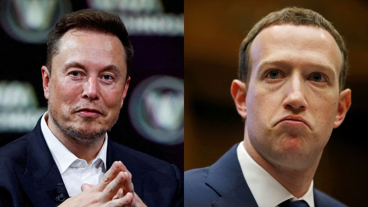 Elon Musk and Mark Zuckerberg. Credit: Reuters Photos