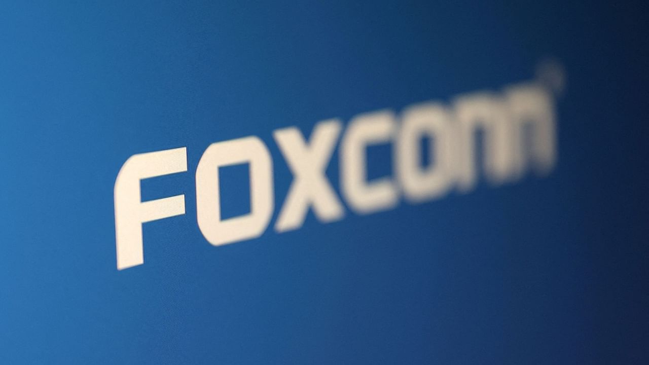 The logo of Foxconn. Credit: Reuters File Photo