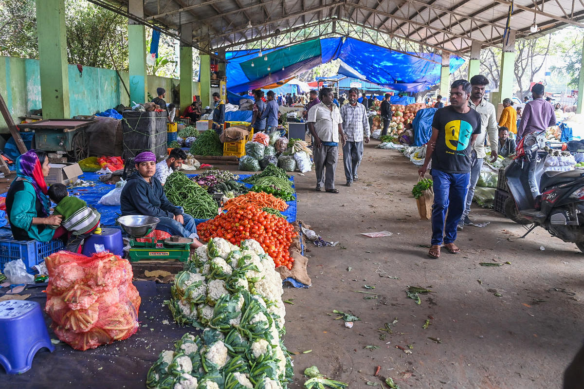 A view of the market. Credit: DH File Photo