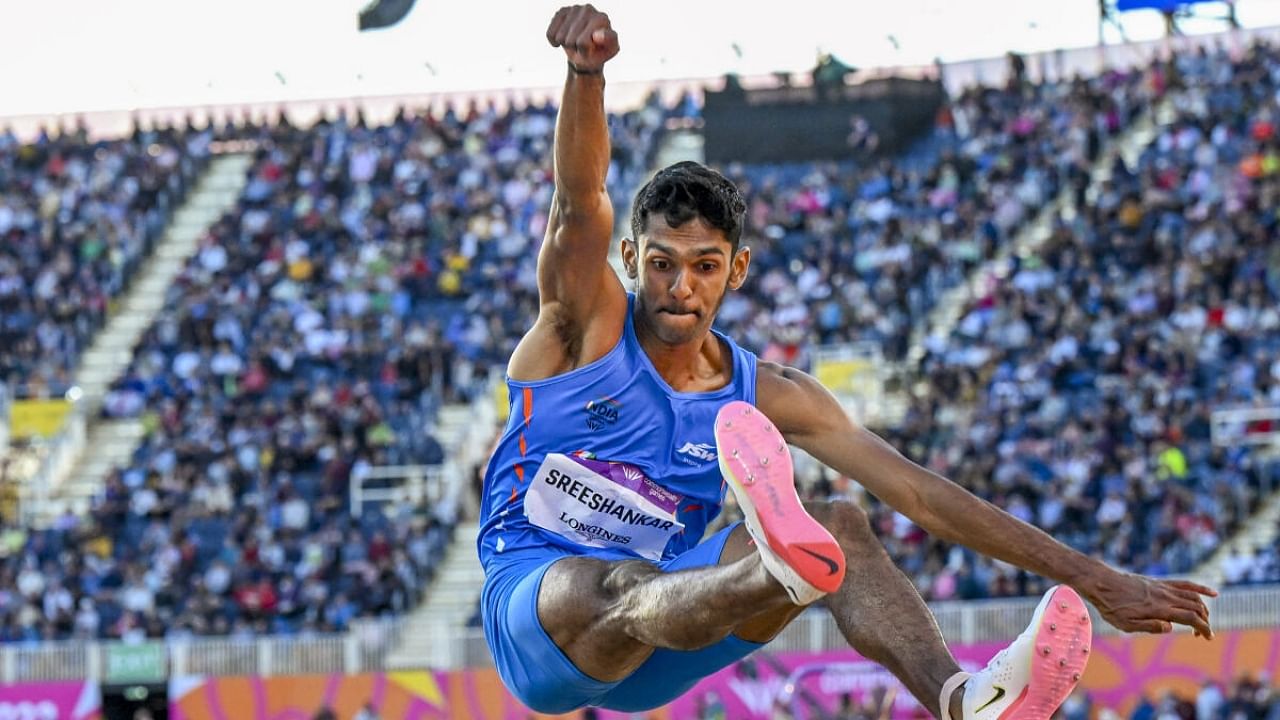 Star Indian long jumper Murali Sreeshankar. Credit: PTI Photo