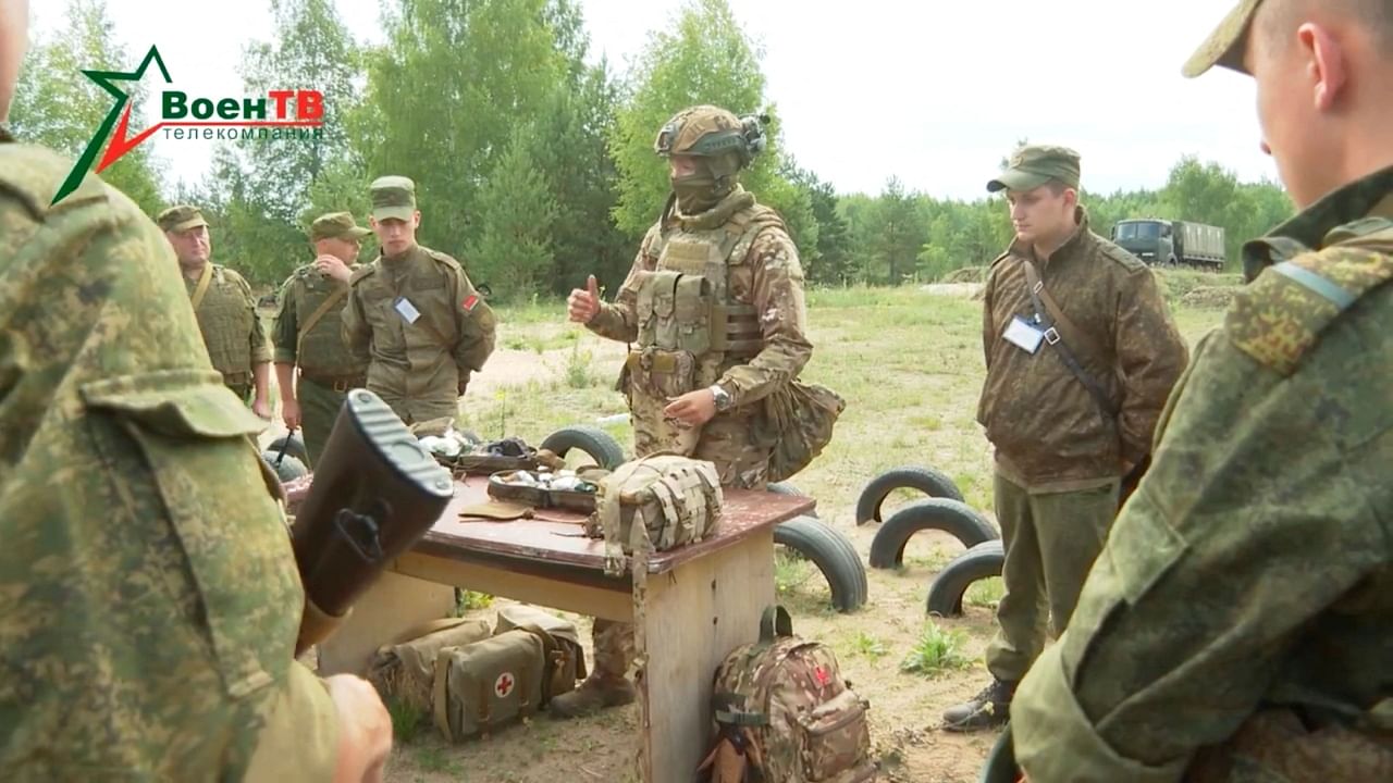 Wagner fighters are training Belarusian soldiers in Belarus. Credit: Handout via Reuters File Photo