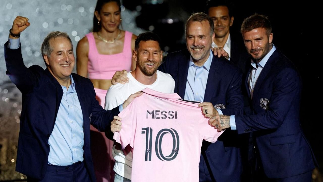 Inter Miami CF unveil Lionel Messi. Credit: Reuters Photo