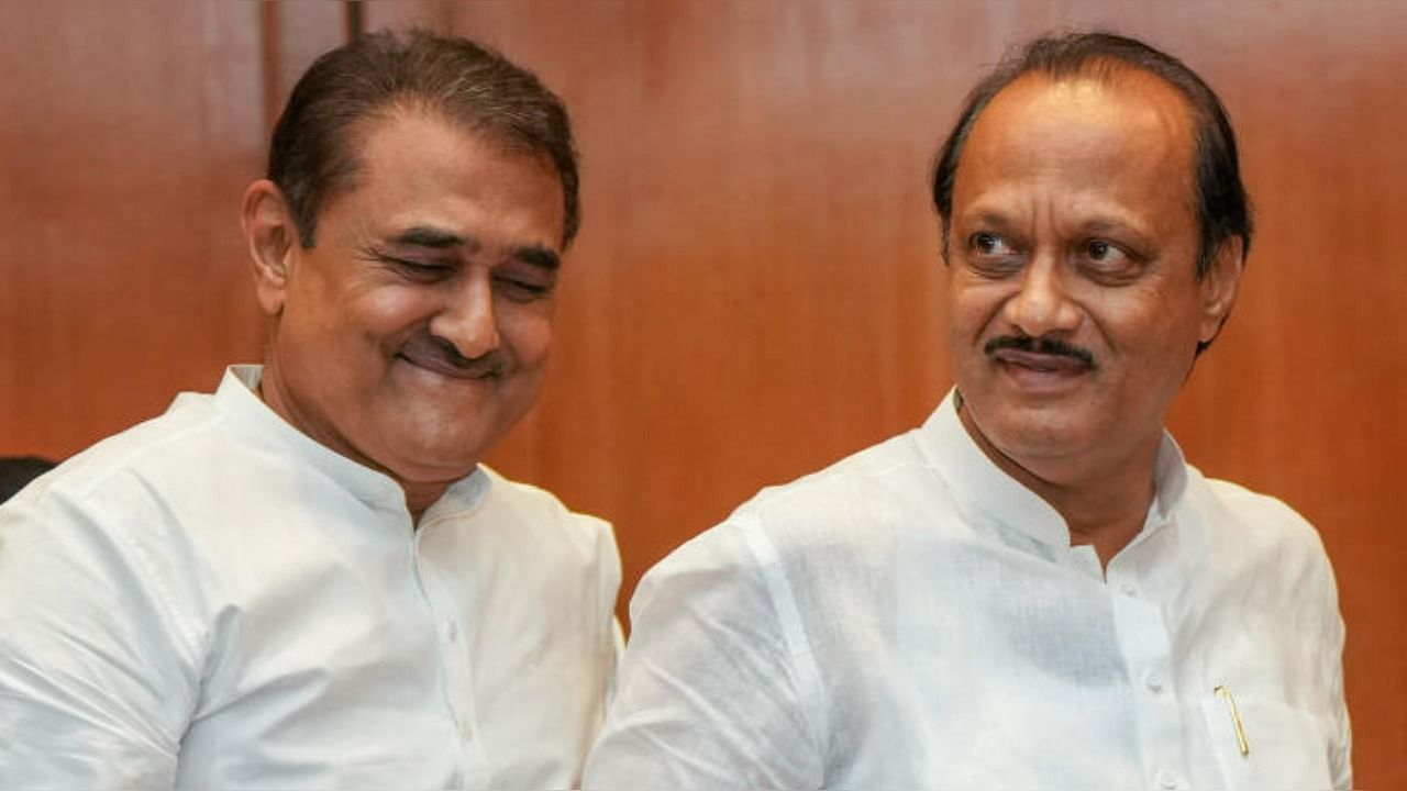 <div class="paragraphs"><p>Maharashtra Deputy Chief Minister and NCP (Ajit faction) leader Ajit Pawar with party leader Praful Patel. </p></div>