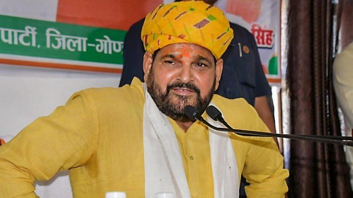 Former Wrestling Federation of India (WFI) chief and BJP MP Brij Bhushan Sharan Singh. Credit: PTI Photo