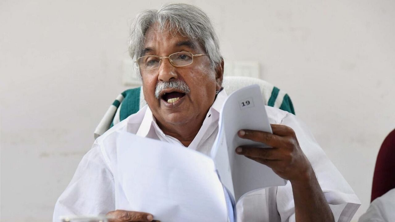 Former Kerala Chief Minister Oommen Chandy. Credit: PTI File Photo