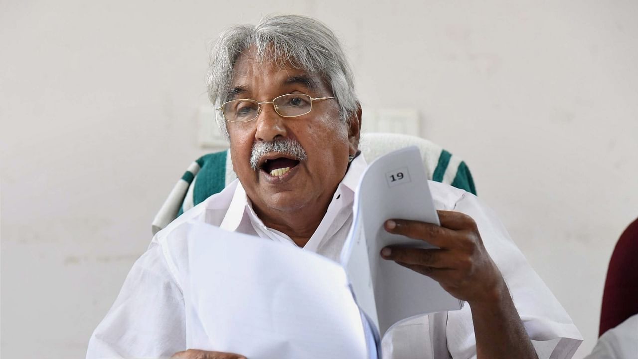 Former Kerala Chief Minister Oommen Chandy. Credit: PTI File Photo