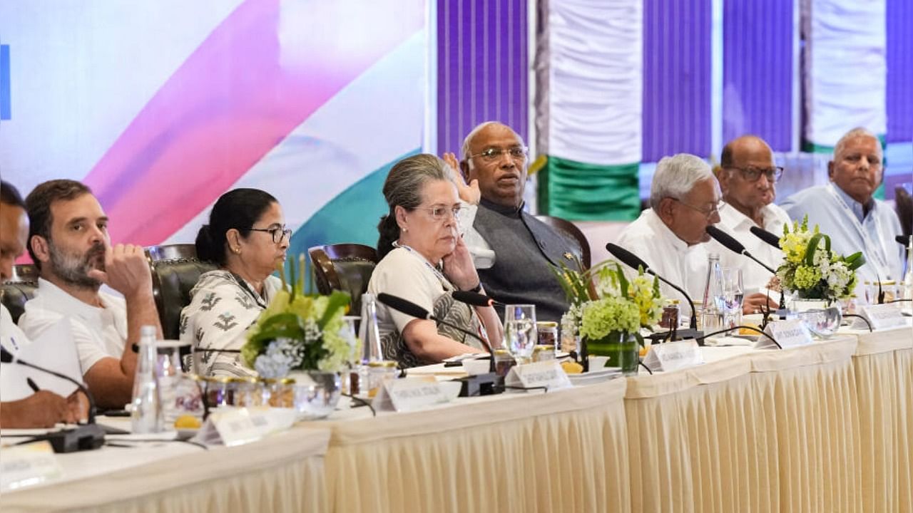 Opposition parties' meet in Bengaluru. Credit: PTI Photo