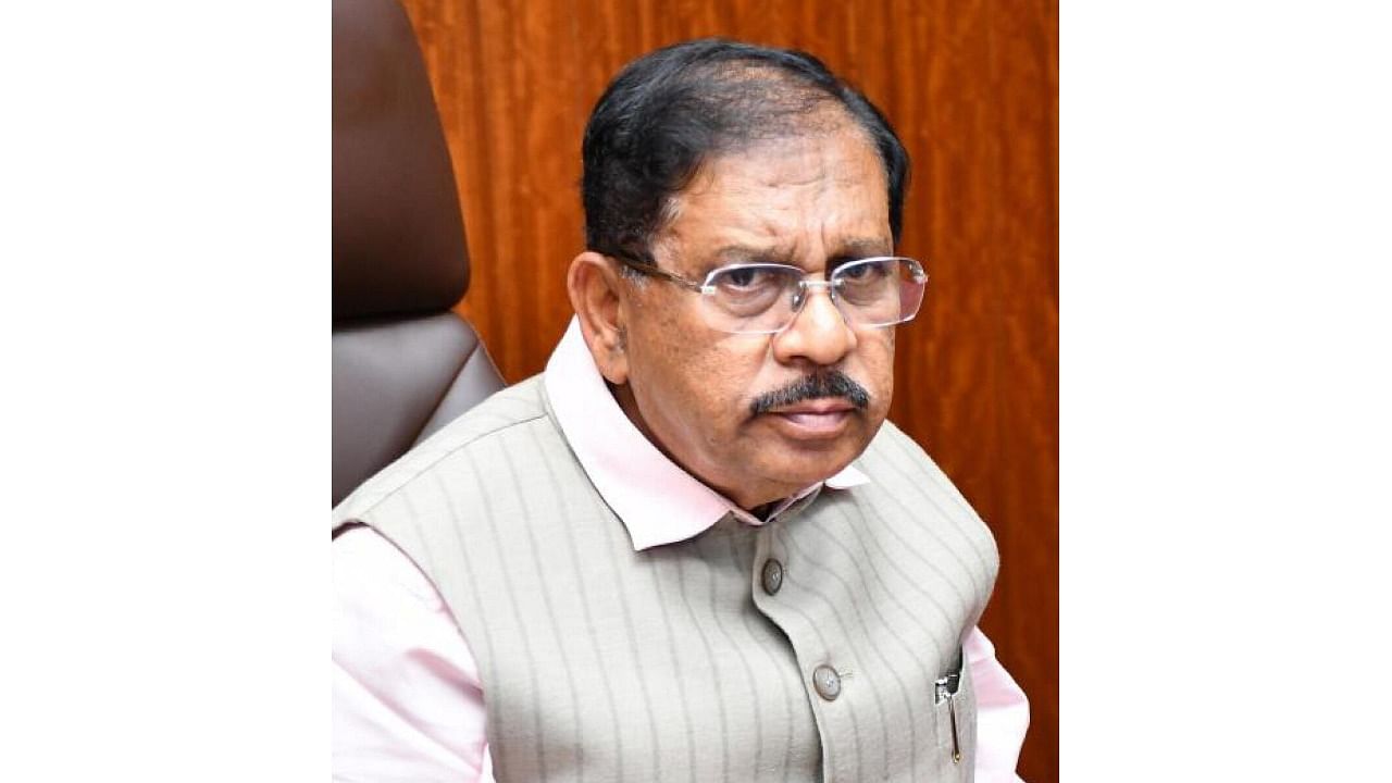 G Parameshwara. Credit: DH Photo