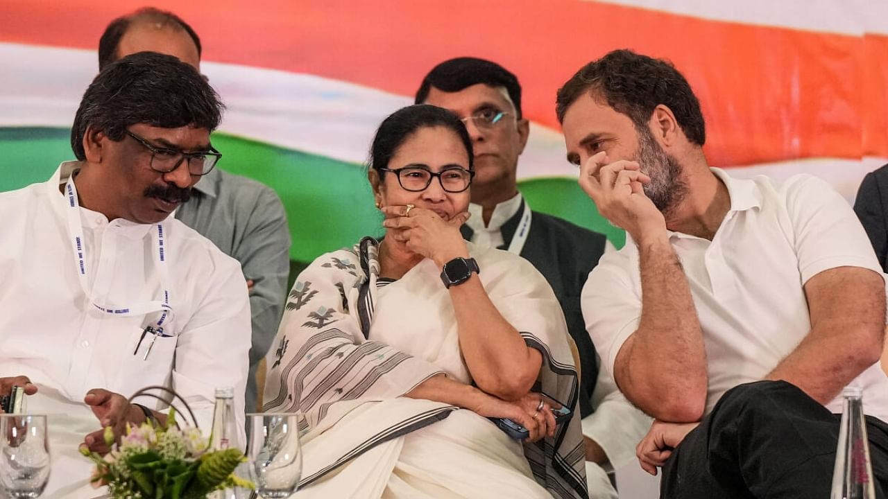 In the past few weeks, former Congress president Rahul Gandhi and delegations of the Left and Trinamool Congress among others have visited Manipur. Credit: PTI Photo