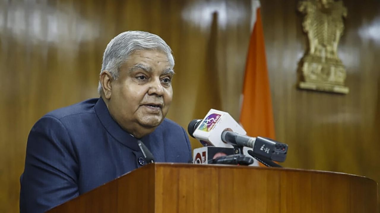 Rajya Sabha Chairman and Vice President Jagdeep Dhankhar. Credit: PTI Photo