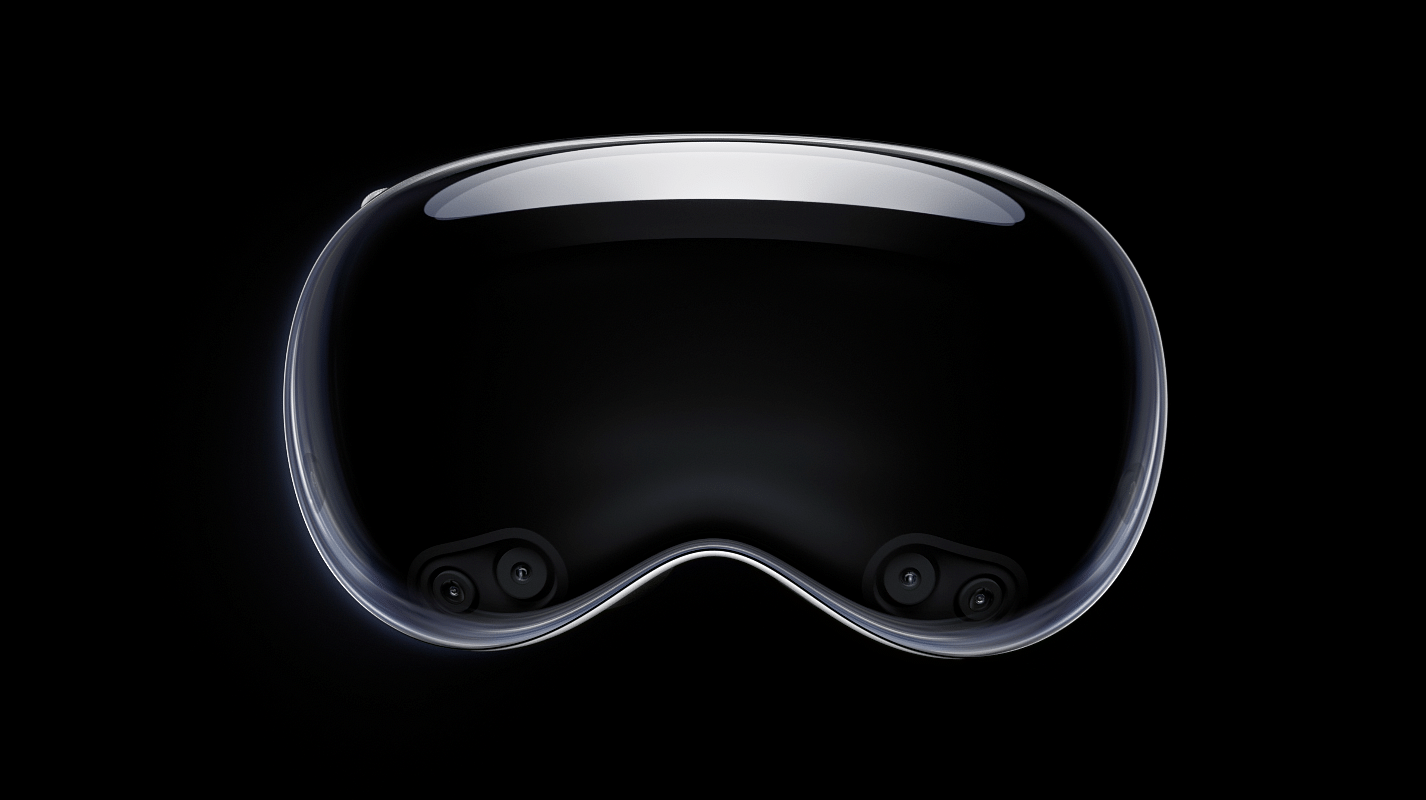 The new Vision Pro mixed reality head gear. Credit: Apple