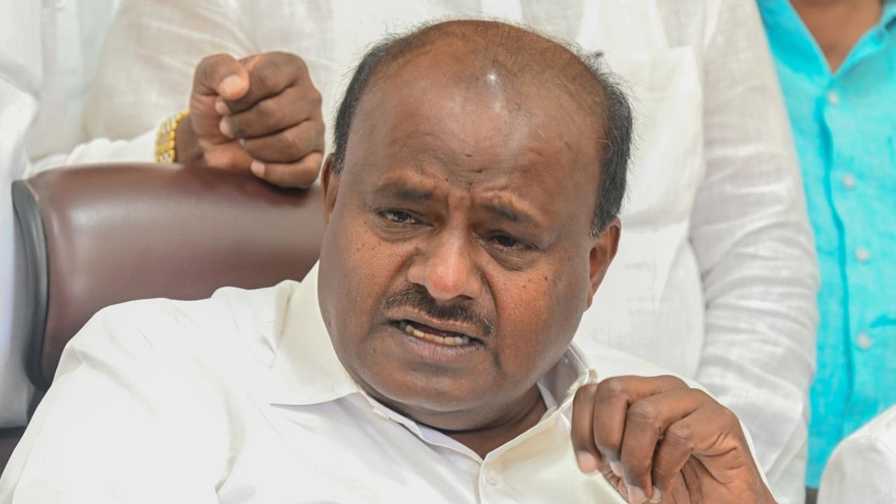 JD(S) leader H D Kumaraswamy. Credit: DH File Photo