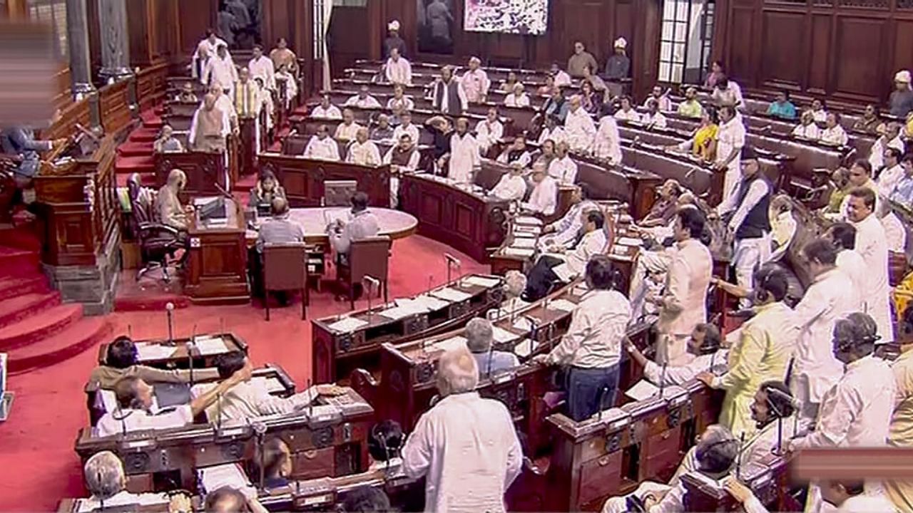 The BJP's charge came after both Lok Sabha and Rajya Sabha were adjourned for the day on the first day of Monsoon session amid slogan shouting and demands for a discussion on the situation in strife-torn Manipur. Credit: PTI Photo