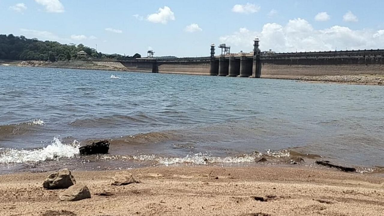 The maximum storage capacity of the dam is 2,859 feet. Credit: DH File Photo