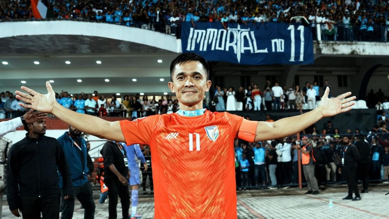 Sunil Chhetri. Credit: PTI Photo