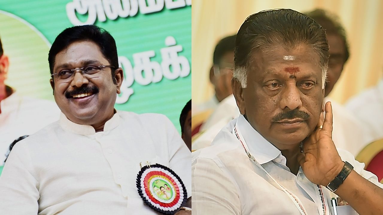 T T V Dhinakaran and O Panneerselvam. Credit: PTI Photos