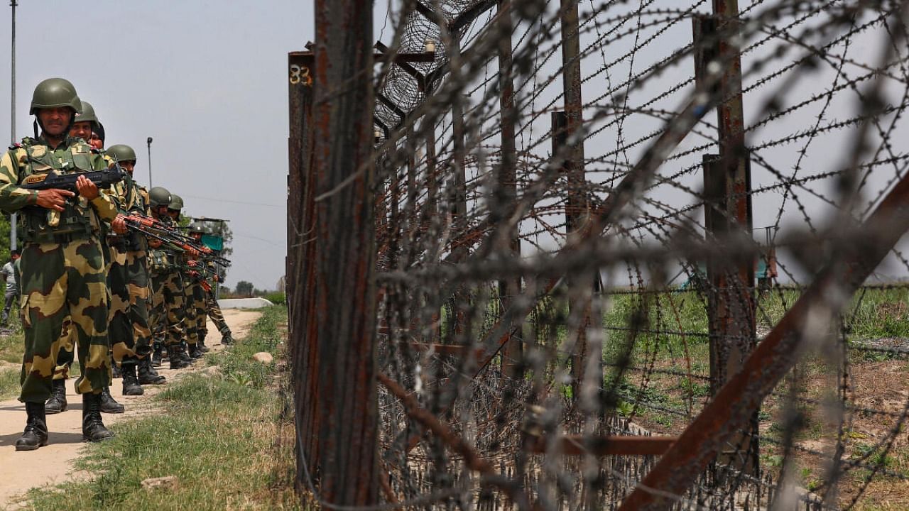 <div class="paragraphs"><p>Representative image of Border Security Force (BSF) personnel patrol near Punjab IB.&nbsp;</p></div>