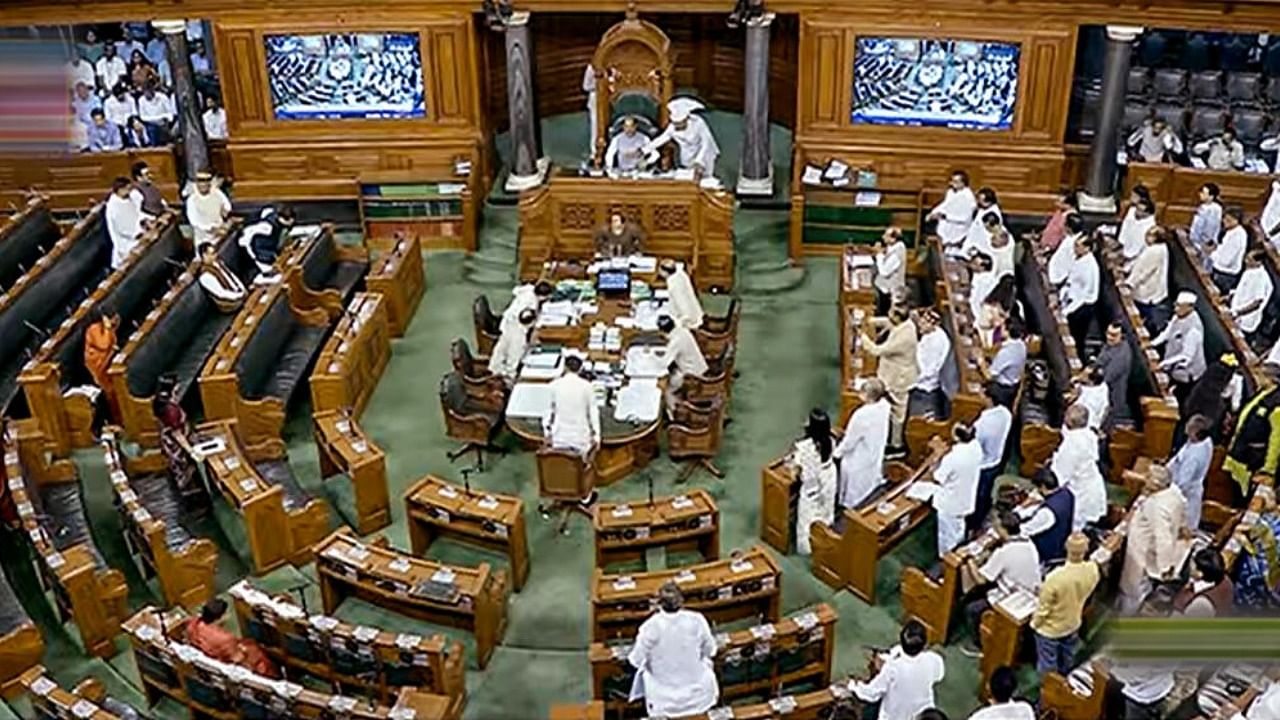 Parliamentarians in the Lok Sabha during the Monsoon session of Parliament, in New Delhi, Tuesday, July 25, 2023. Credit: PTI Photo