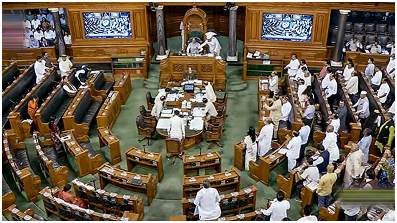  New Delhi: Parliamentarians in the Lok Sabha during the Monsoon session of Parliament, in New Delhi, Tuesday, July 25, 2023. Credit: PTI Photo