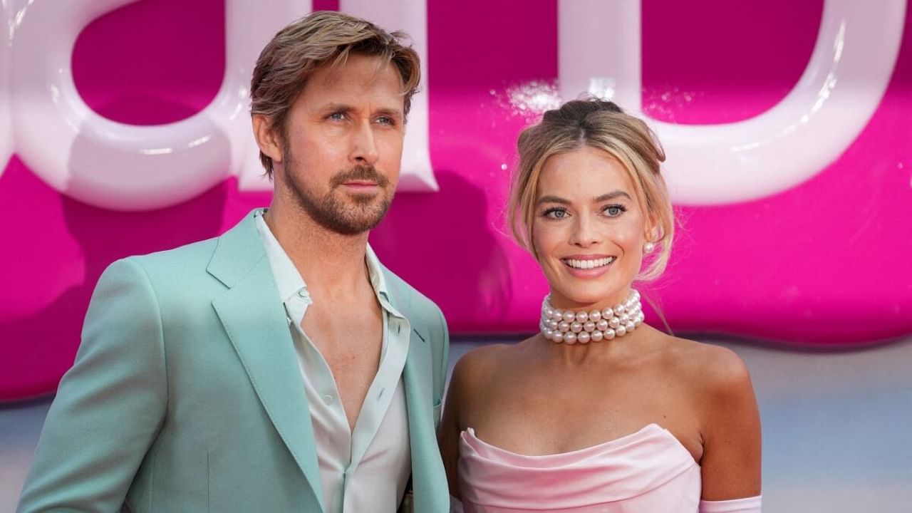 Margot Robbie and Ryan Gosling attend the European premiere of 'Barbie' in London, Britain. Credit: Reuters Phtoo