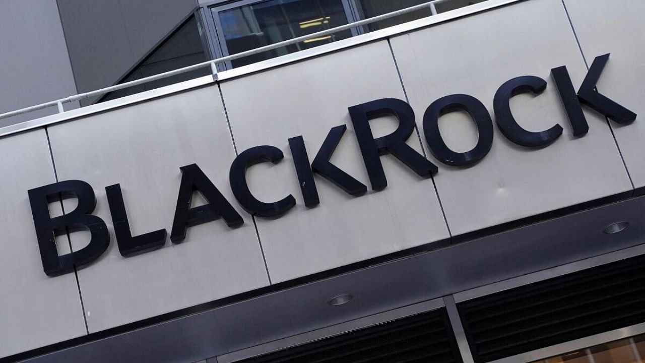 The BlackRock logo is pictured outside their headquarters in the Manhattan borough of New York City. Credit: Reuters Photo