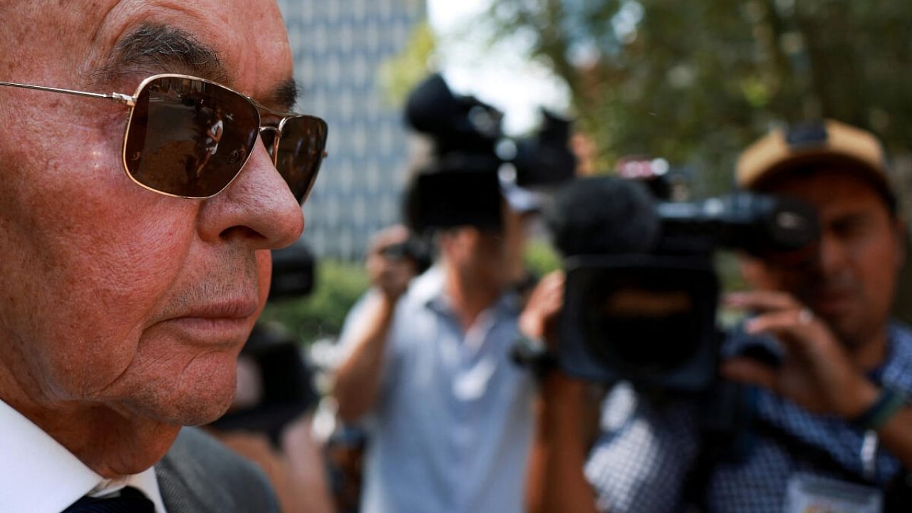 British billionaire and Tottenham Hotspur owner Joe Lewis at the United States Courthouse in New York City. Credit: Reuters Photo