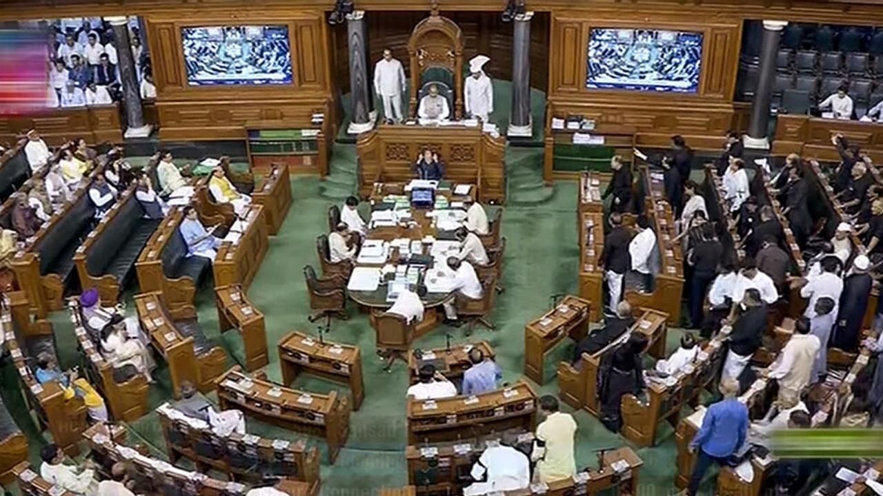 Members in the Lok Sabha during the Monsoon session of Parliament, in New Delhi. Credit: PTI Photo