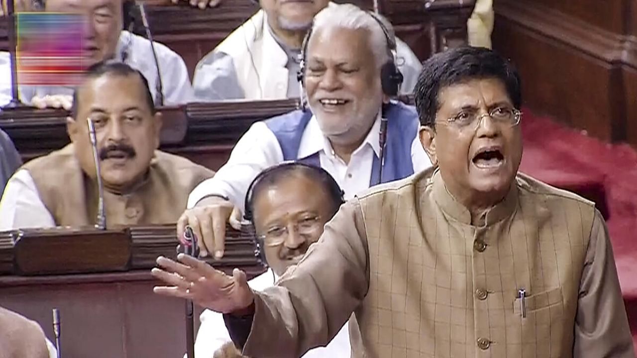 <div class="paragraphs"><p>Piyush Goyal in the Rajya Sabha. </p></div>