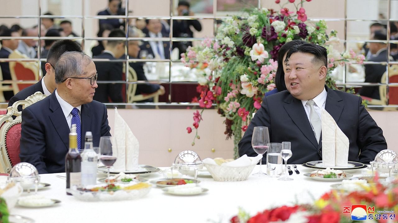 North Korean leader Kim Jong Un meets with Chinese Communist Party politburo member Li Hongzhong in Pyongyang. Credit: Reuters Photo