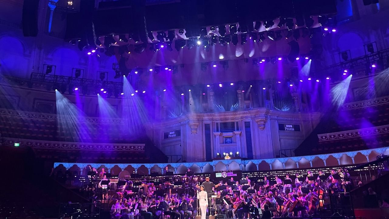 ‘Lata Mangeshkar: Bollywood Legend’ formed part of the BBC’s annual summer season of orchestral music known as the Proms. Credit: Twitter/@bbcproms