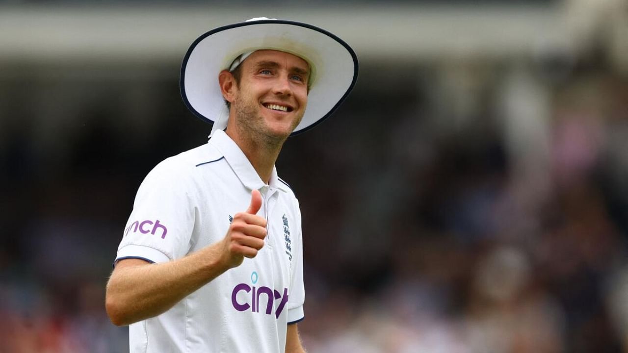 England pacer Stuart Broad. Credit: Reuters Photo