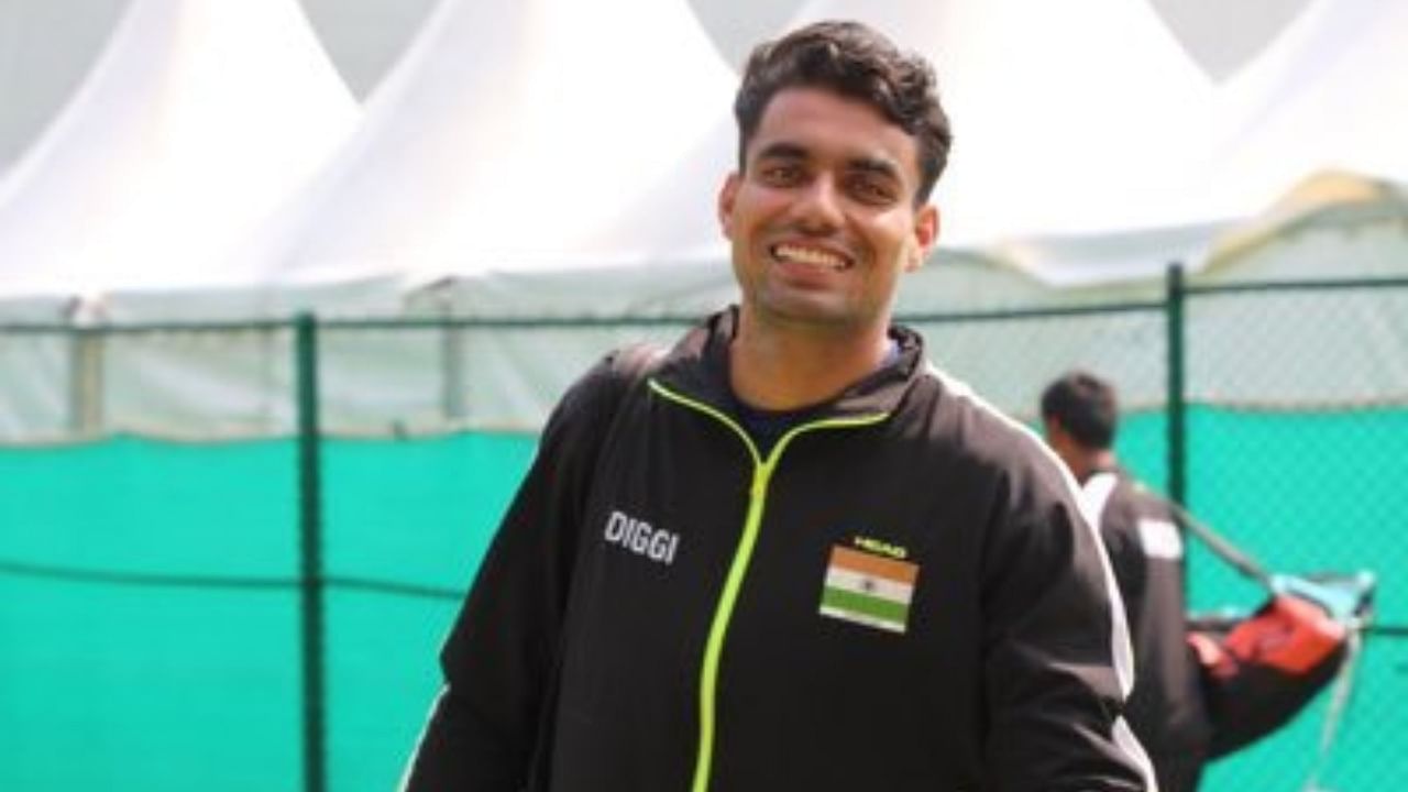 Indian tennis player Digvijay Pratap Singh. Credit: X/@Digvijay2700