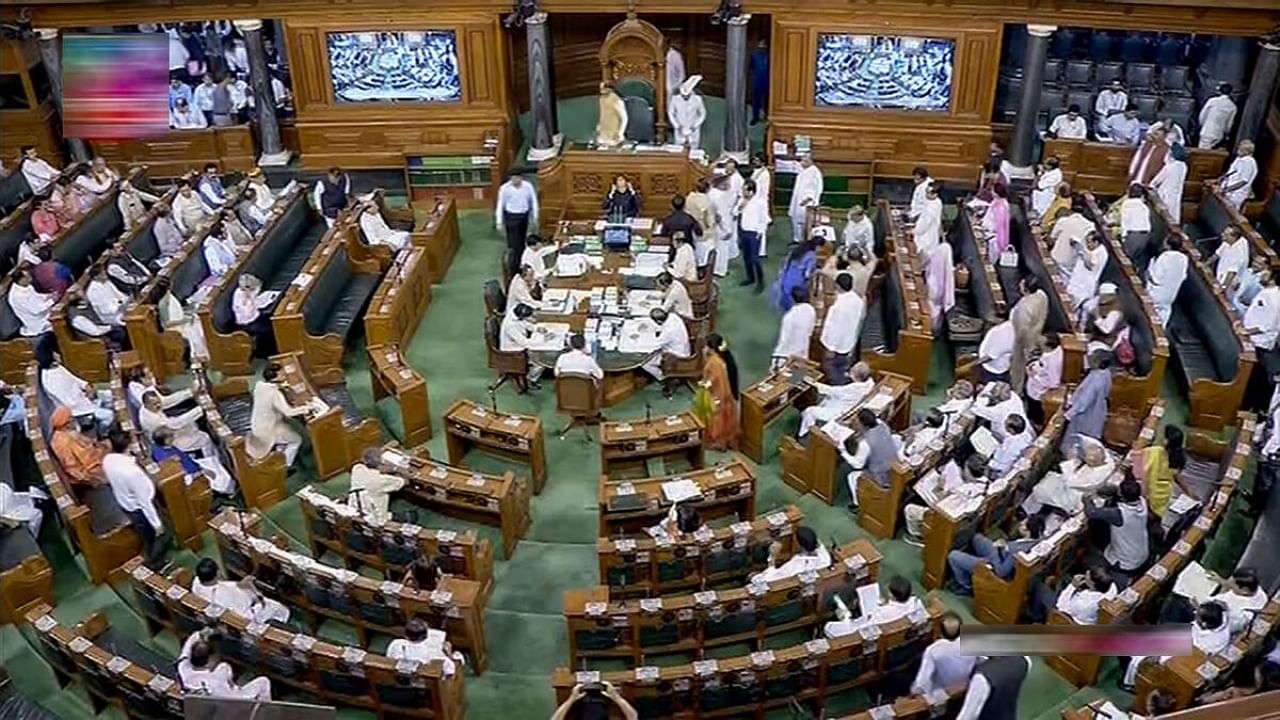 Lok Sabha during the Monsoon Session of the Parliament. Credit: PTI Photo