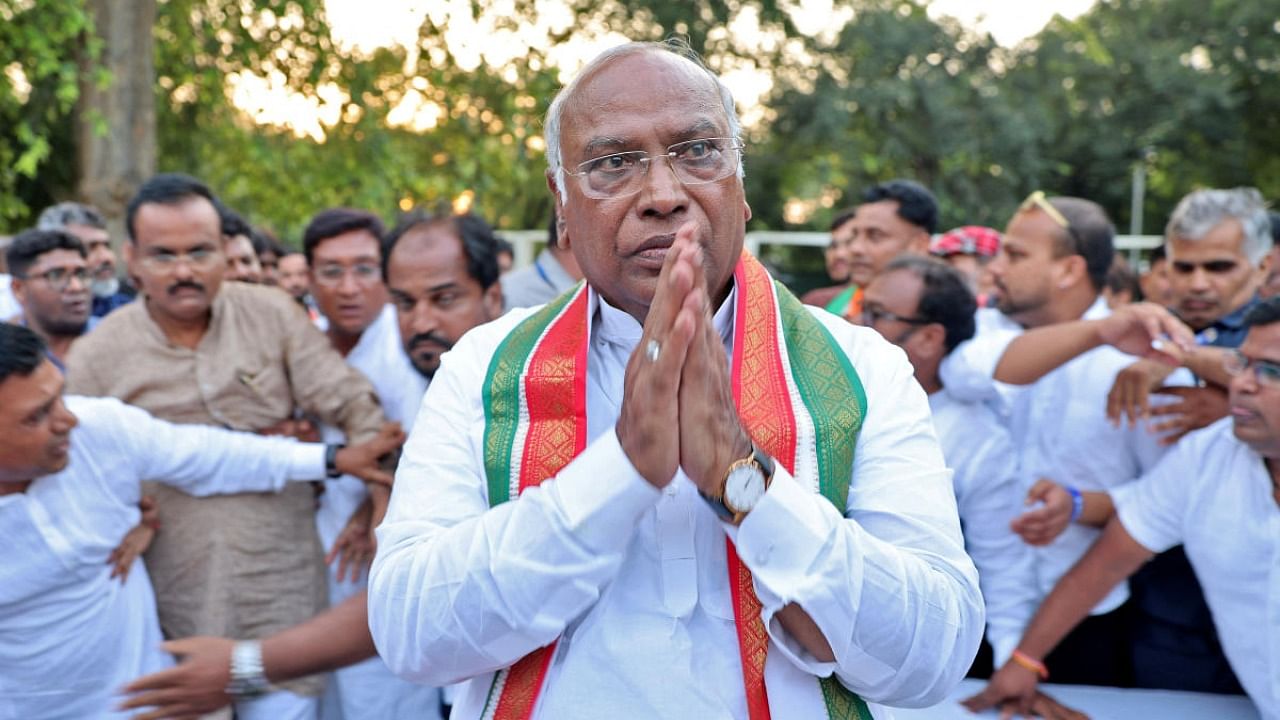 Congress chief Mallikarjun Kharge. Credit: PTI Photo