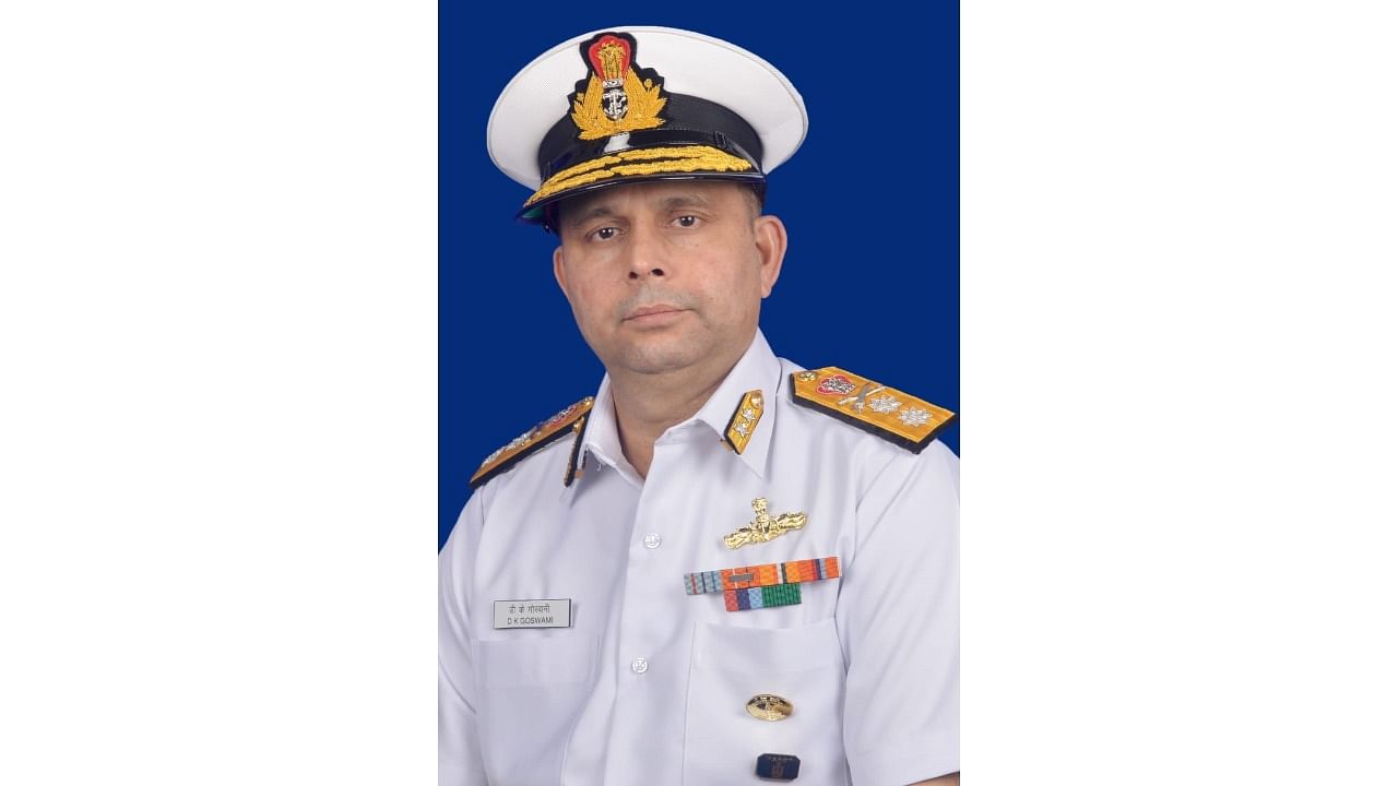 Rear Admiral Deepak Kumar Goswami. Credit: Defence PRO Mumbai