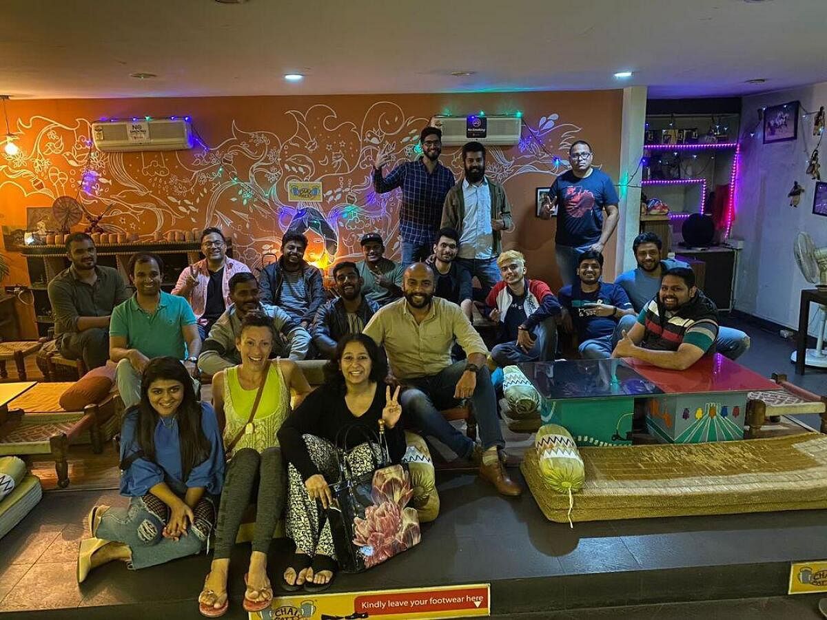The couchsurfers in Bengaluru meet over treks, picnics or dinners. This meetup was held in 2020.