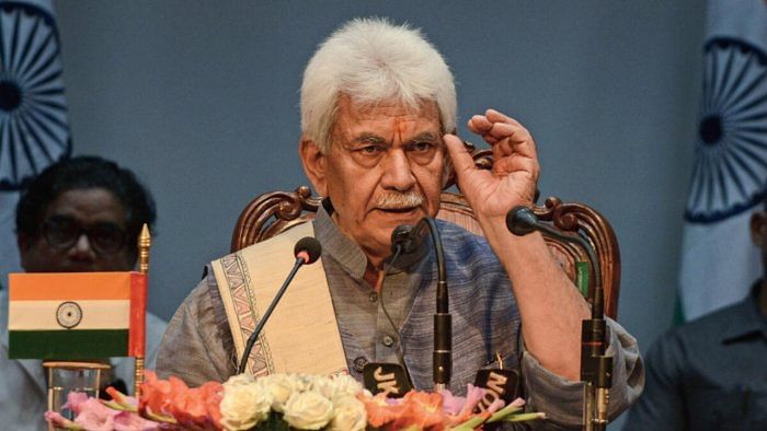 Jammu and Kashmir Lieutenant Governor Manoj Sinha. Credit: PTI Photo