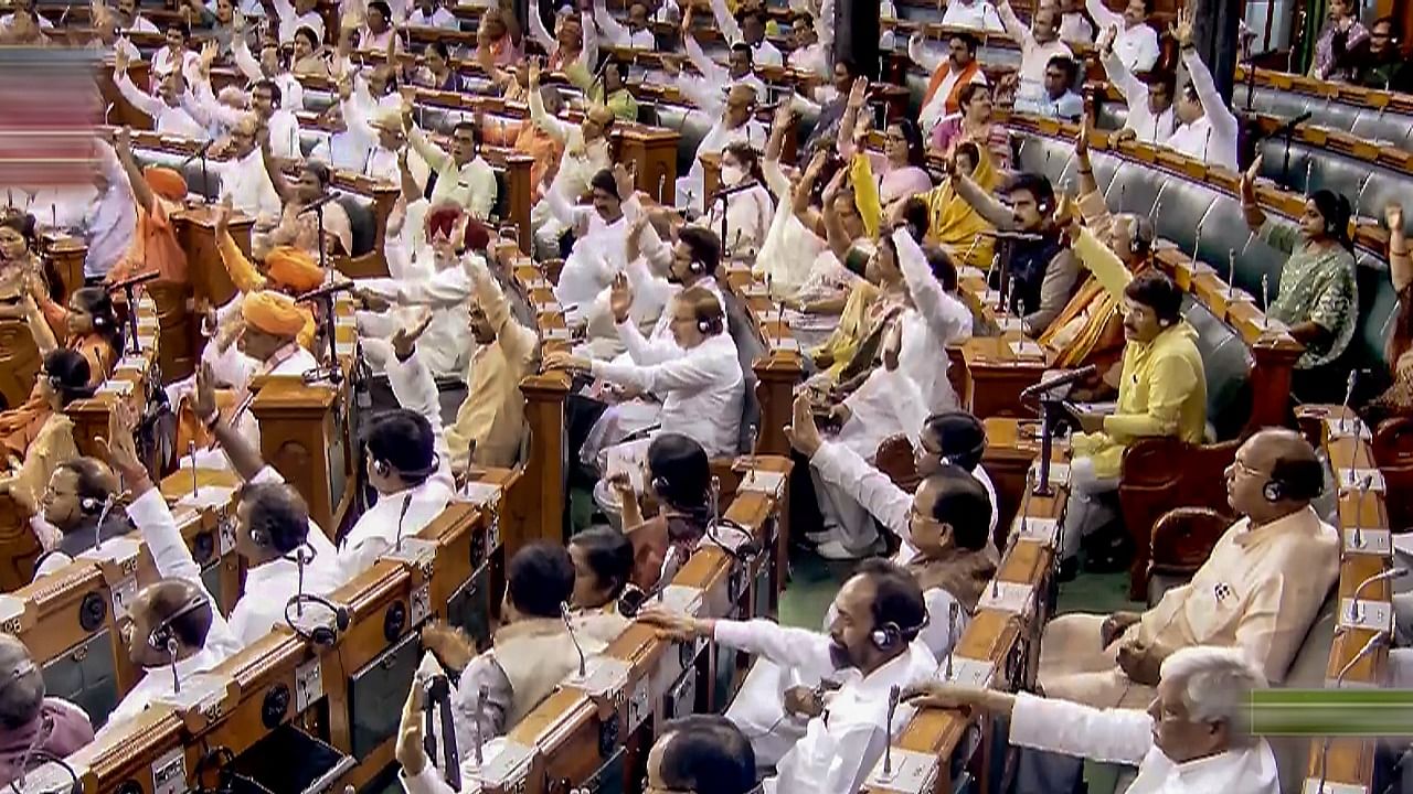 Members in the Lok Sabha during the Monsoon session of Parliament, in New Delhi. Credit: PTI Photo