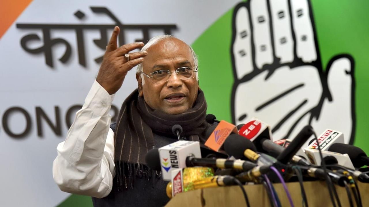 Congress president Mallikarjun Kharge. Credit: PTI Photo