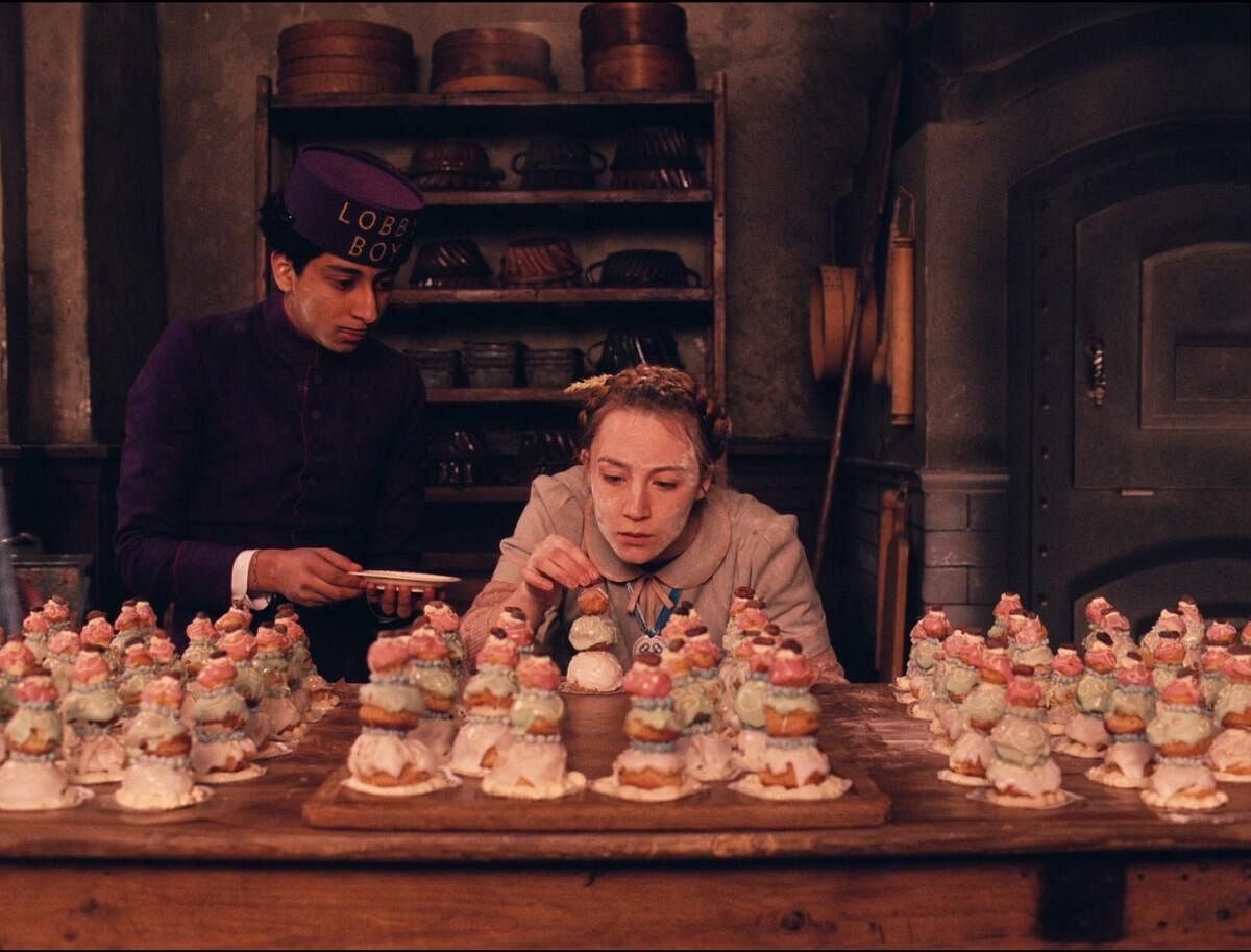 A palette of pinks and purples in ‘The Grand Budapest Hotel’ (2014).