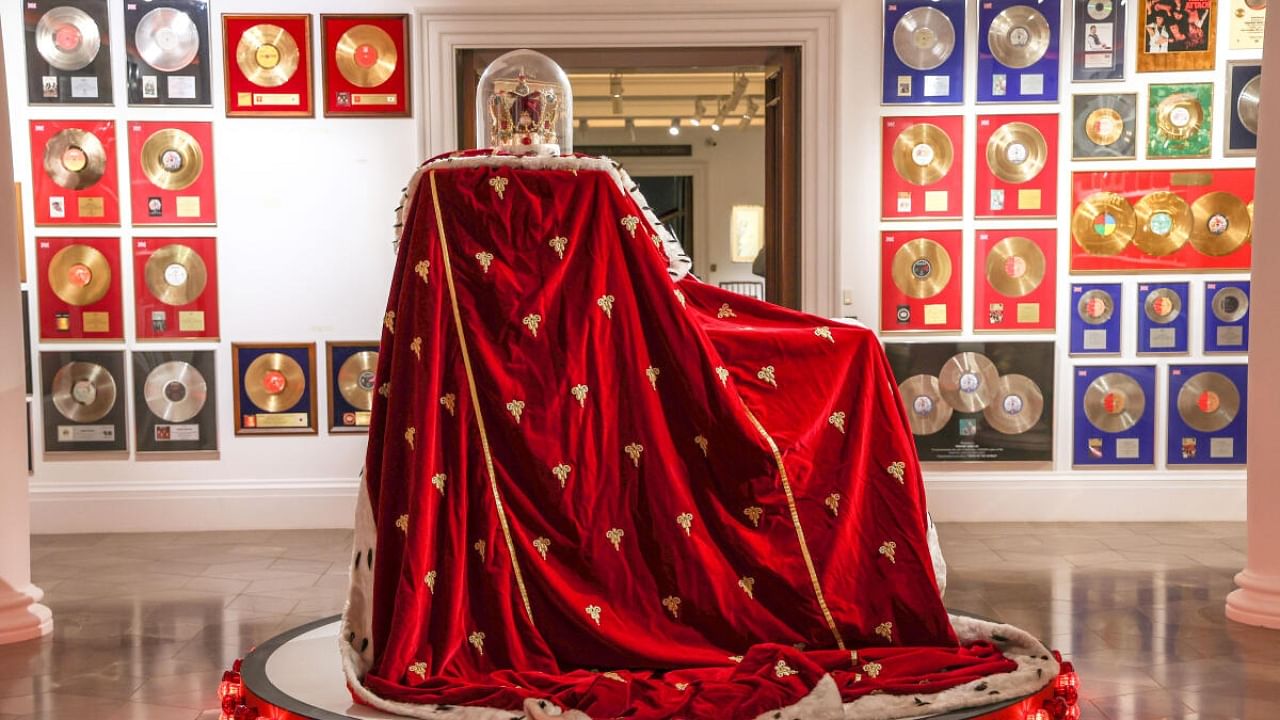 Personal belongings of British singer & songwriter Freddie Mercury during exhibition-cum-sale at the Sotheby's auction house in London. Credit: PTI Photo